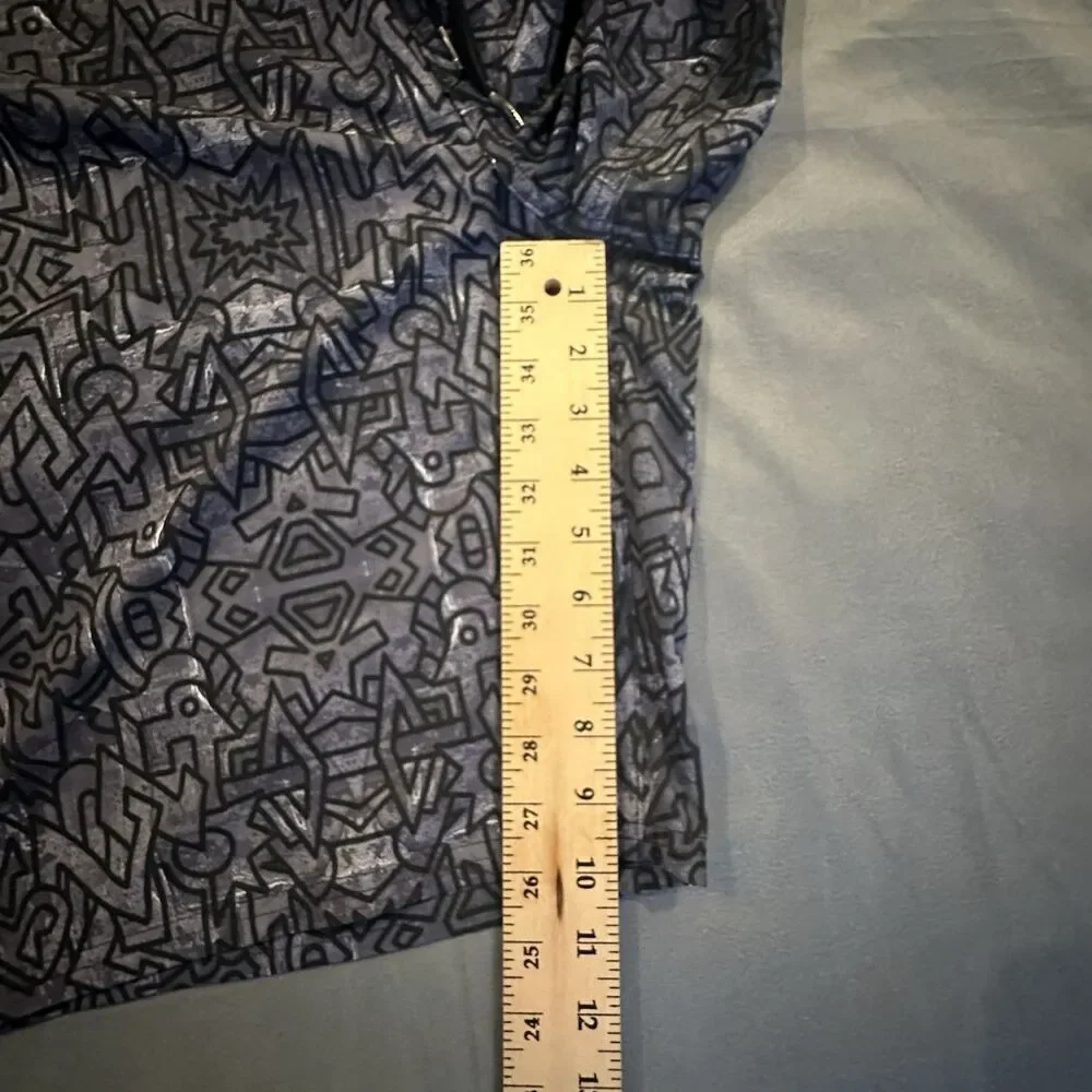 Under Armour Board Shorts Mens 38 Loose Geometric Heatgear Swim Black Gray